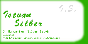 istvan silber business card