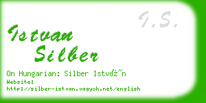 istvan silber business card